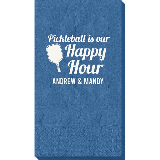 Pickleball Is Our Happy Hour Bali Guest Towels
